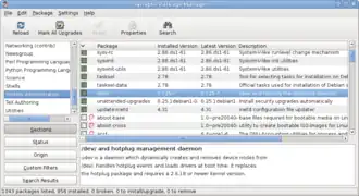 Скриншот программы Synaptic Package Manager