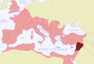 Карта римской провинции Сирия, V век