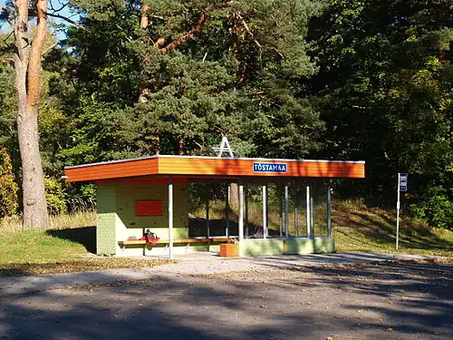 Автобусная остановка в Тыстамаа