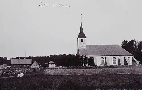 Церковь и школа Тыстамаа в 1911 году