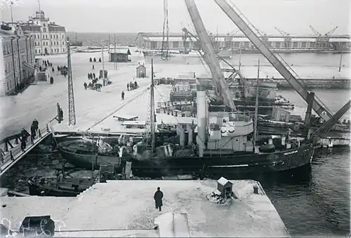 Подъёмник № 2 в устье Адмиралтейского канала, 1925 год