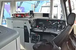 Пульт машиниста ТЭМ23-0001 со стороны малого капота