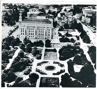 Парк Таммсааре (до 1989 года парк имени 16 октября) и театр «Эстония», 1970 год