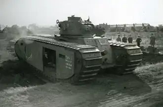 Танк TOG на испытаниях, октябрь 1941 года