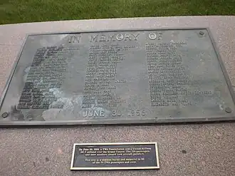 Мемориал жертвам катастрофы