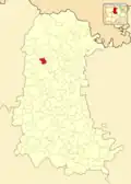 Расположение муниципалитета на карте провинции