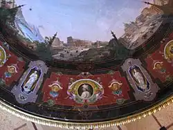 Столешница с видами Италии в технике римской мозаики. Мастерская М. Барбери. Деталь. 1852