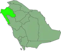 Табук на карте