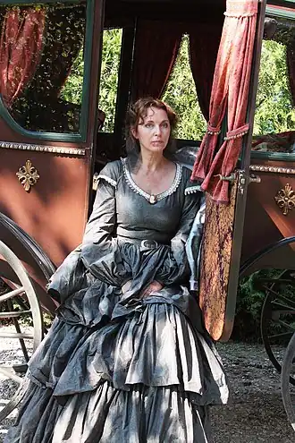 Татьяна Лютаева на съёмках фильма «Tadas Blinda. Pradžia» 12 июля 2010 года.