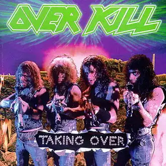 Обложка альбома Overkill «Taking Over» (1987)