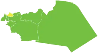 Район Телль-Ду на карте