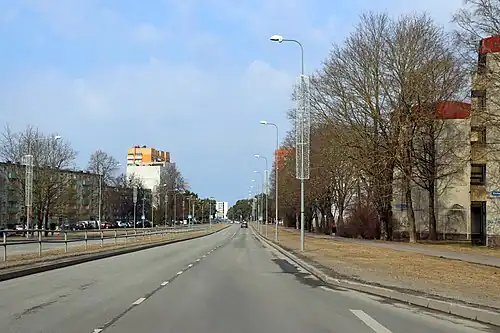 Улица в микрорайоне Мустамяэ