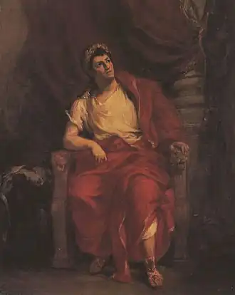 Франсуа-Жозеф Тальма в роли Нерона, картина работы Э. Делакруа