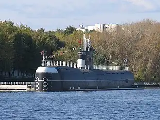 Б-396 на Химкинском водохранилище