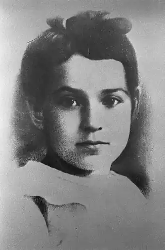 Таня Савичева в возрасте шести лет (1936 год)