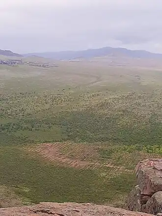 Поселок Тапхар. Вид с горы Тобхор