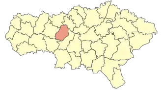 Татищевский район на карте