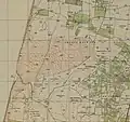 Tel Yitzhak 1944 1:20,000 (bottom right quadrant:Tel Yits-haq)