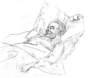 Бетховен на смертном одре