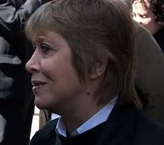 Тереса Пароди на похоронах Мерседес Сосы, 2009