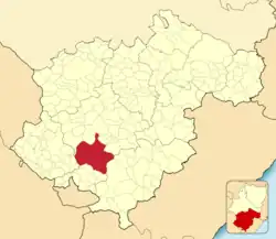 Расположение муниципалитета на карте провинции