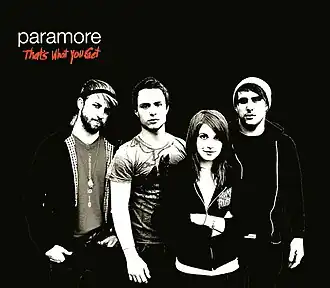 Обложка сингла Paramore «That's What You Get» (2008)