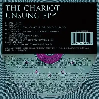 Обложка альбома The Chariot «Unsung EP» (2005)