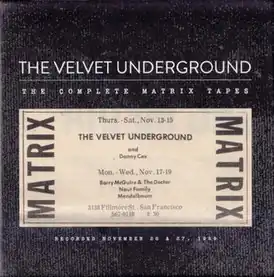 Обложка альбома The Velvet Underground «The Complete Matrix Tapes» (2015)