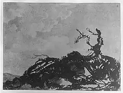 Поваленное дерево. Ок. 1785. Акватинта. Метрополитен-музей, Нью-Йорк