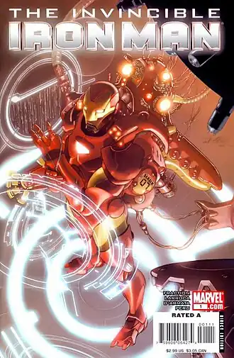 Обложка The Invincible Iron Man #1.Художник Сальвадор Ларрока