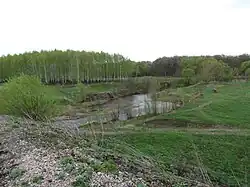 Река Миткирей в районе  железнодорожного моста Бековской ветки.