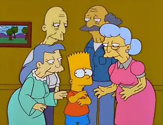 Барт работает в доме престарелых