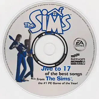 Обложка альбома Джерри Мартина, Марка Руссо и Джона Барра «The Sims» (2000)