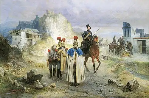 Б. П. Виллевальде.  «Они попали в плен в 1814 году», 1885