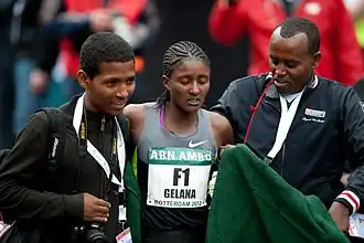 На марафоне в Роттердаме в 2012 г.