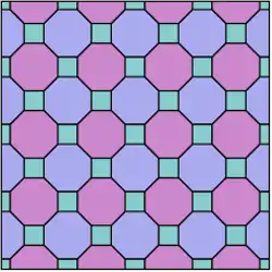 Усечённый квадратный паркет4.8.8