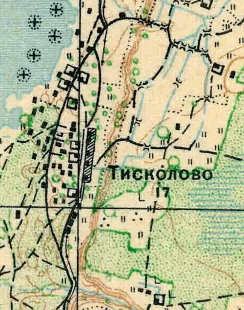 План деревни Тисколово. 1930 год