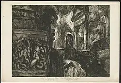 Война гигантов против Юпитера. Большой фронтиспис первого тома «Древностей Помпеи»