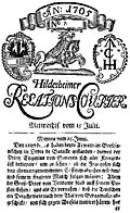 Hildesheimer Relations-Courier, 1705