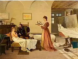 В мастерской Тициана, 1873