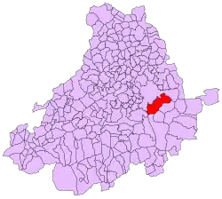 Расположение муниципалитета на карте провинции