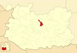Расположение муниципалитета на карте провинции