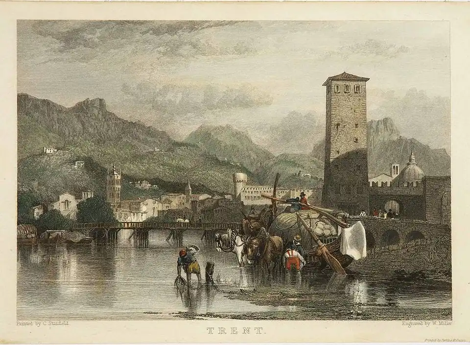 Башня в 1832 году