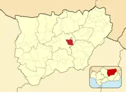 Расположение муниципалитета Торреперохиль на карте провинции