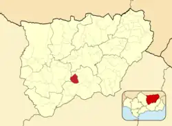 Расположение муниципалитета Торрес на карте провинции