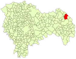 Расположение муниципалитета на карте провинции