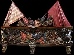 Фрагменты украшения корабля, сражавшегося против турок