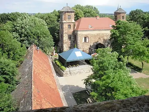 Вид замка сверху