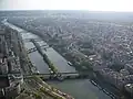 Дом Французского радио — вид с Эйфелевой башни