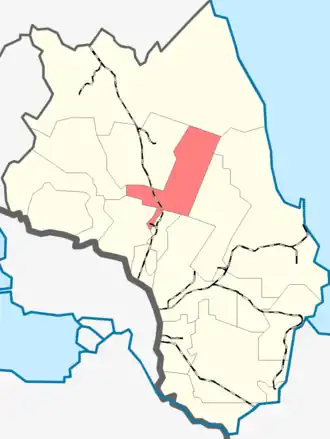 Токсовское городское поселение на карте